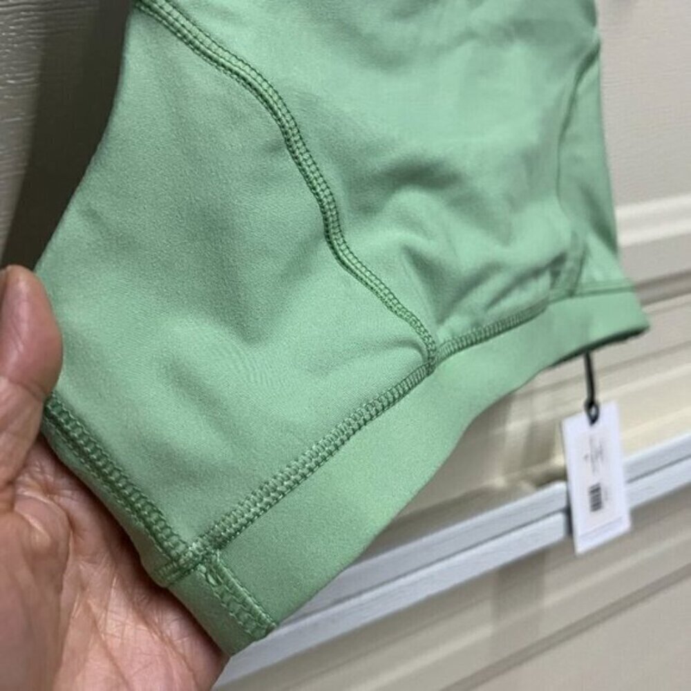 WeWoreWhat Revolve Athletic High Neck Racerback Sports Bra SMALL Fair Green - Picture 3 of 6